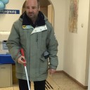 Mit dem Blindenstock auf Tour